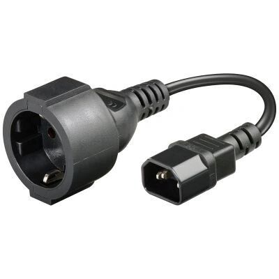 Câble d'alimentation LOGON TC24NC - 0,23m C14 à CEE7/4 Noir - Publicité Câble d'alimentation LOGON TC24NC - 0,23m C14 à CEE7/4 Noir - Publicité