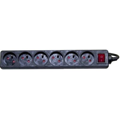 Dexlan 820031 Rallonge électrique - 6 prises - 1,50 m Dexlan 820031 Rallonge électrique - 6 prises - 1,50 m