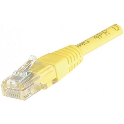 Connect 853916 - Câble réseau 5m Cat5e U/UTP - Jaune Connect 853916 - Câble réseau 5m Cat5e U/UTP - Jaune