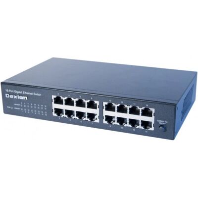 Dexlan 891016 Netzwerk-Switch - Unmanaged 16-Port Gigabit Ethernet - Rackmontage Dexlan 891016 Netzwerk-Switch - Unmanaged 16-Port Gigabit Ethernet - Rackmontage