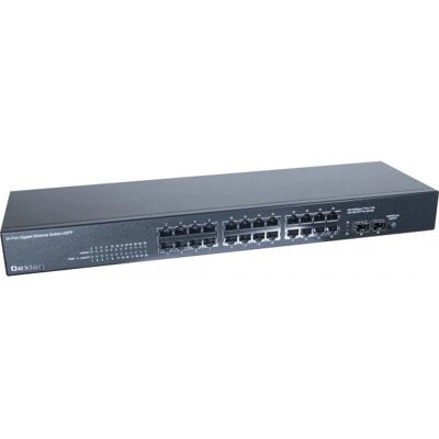 Dexlan 891026 Unverwalteter Gigabit Ethernet Switch - 24 Ports Schwarz Dexlan 891026 Unverwalteter Gigabit Ethernet Switch - 24 Ports Schwarz