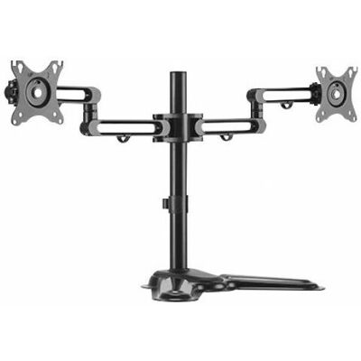Support Moniteur Exertis Connect - 2 Écrans, Réglable, Noir - Publicité Support Moniteur Exertis Connect - 2 Écrans, Réglable, Noir - Publicité