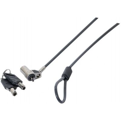 Cadenas de câble Dacomex 915015 - Noir - 2m - Pour ultrabooks - Publicité Cadenas de câble Dacomex 915015 - Noir - 2m - Pour ultrabooks - Publicité