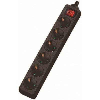 Dexlan 994923 Steckdosenleiste 6-fach 4 m Schwarz - Power Extension Dexlan 994923 Steckdosenleiste 6-fach 4 m Schwarz - Power Extension