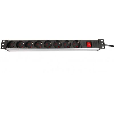 Dexlan 994957 Steckdosenleiste - 8-fach - Indoor Schwarz/Silber Dexlan 994957 Steckdosenleiste - 8-fach - Indoor Schwarz/Silber