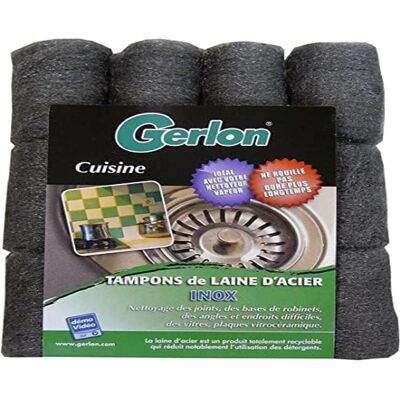 Gerlon RVS-Wol Schoonmaakpad - Schoonmaakpad Gerlon RVS-Wol Schoonmaakpad - Schoonmaakpad