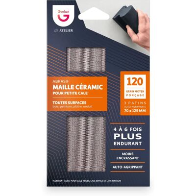 Gerlon - ADRMSM - Supersterke slijprefill - Set met 3 keramische schermen - 70 125 MM Medium Korrel (120) - Slijprefill voor gereedschap Gerlon - ADRMSM - Supersterke slijprefill - Set met 3 keramische schermen - 70 125 MM Medium Korrel (120) - Slijprefill voor gereedschap