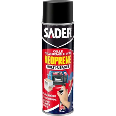 Colle contact Sader - Spray 200ml - Publicité Colle contact Sader - Spray 200ml - Publicité