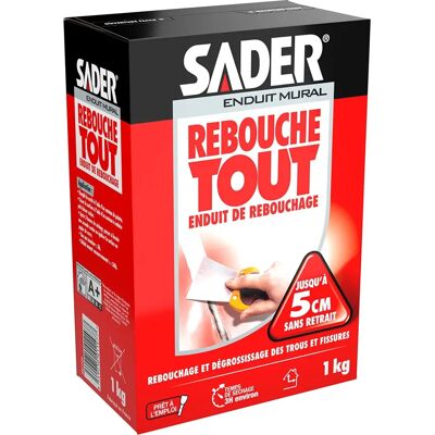 Sader Massa de Recheio - 1kg para superfícies internas Sader Massa de Recheio - 1kg para superfícies internas