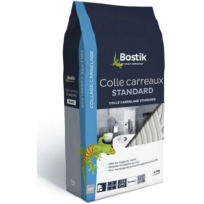 Colla per piastrelle grigia BOSTIK - 5 kg - Tutte le superfici Colla per piastrelle grigia BOSTIK - 5 kg - Tutte le superfici