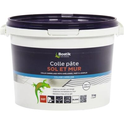 Colla per Piastrelle Bostik - 3kg Bianco per Pavimenti e Pareti Colla per Piastrelle Bostik - 3kg Bianco per Pavimenti e Pareti