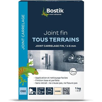 Joint de Carrelage Ivoire - Fin 1-6mm - Intérieur/Extérieur - Publicité Joint de Carrelage Ivoire - Fin 1-6mm - Intérieur/Extérieur - Publicité