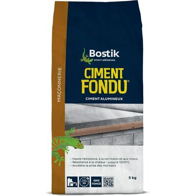 Bostik - Cemento scanalato 5K - Resistente al fuoco, corrosione, urti - Ciment fondu Bostik - Cemento scanalato 5K - Resistente al fuoco, corrosione, urti - Ciment fondu