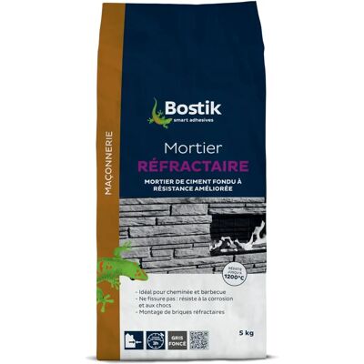 Bostik 30125150 Feuerfestmörtel - 5kg für Wände & Kamine Bostik 30125150 Feuerfestmörtel - 5kg für Wände & Kamine