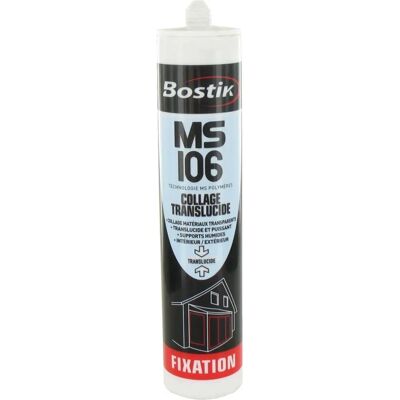 Bostik - MS 106 - MS Polymer - Translucide - Mastic - Publicité Bostik - MS 106 - MS Polymer - Translucide - Mastic - Publicité