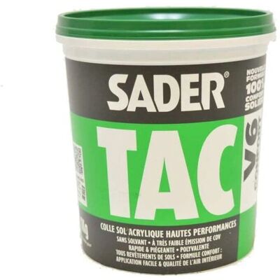 Colle sol acrylique Sader V6 - 6kg - Haute performance Colle sol acrylique Sader V6 - 6kg - Haute performance