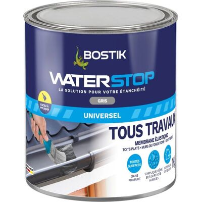 Bostik Waterstop Membrana Impermeabile Grigia - Interni & Esterni - 1kg Bostik Waterstop Membrana Impermeabile Grigia - Interni & Esterni - 1kg