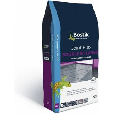 Bostik Joint de carrelage flex souple et large gris ciment - Gris ciment - Flexible - Publicité Bostik Joint de carrelage flex souple et large gris ciment - Gris ciment - Flexible - Publicité