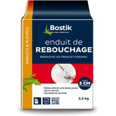 Enduit en poudre Bostik - Réparation murale - 2,5kg - Publicité Enduit en poudre Bostik - Réparation murale - 2,5kg - Publicité