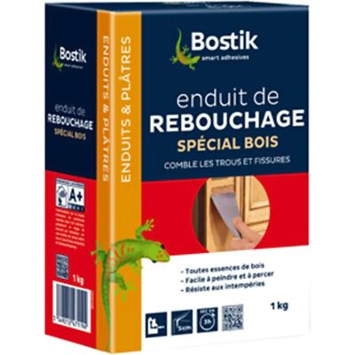 Bostik Enduit de rebouchage bois - 30604303 - Facile à poncer et peindre - Séchage 3h - Publicité Bostik Enduit de rebouchage bois - 30604303 - Facile à poncer et peindre - Séchage 3h - Publicité