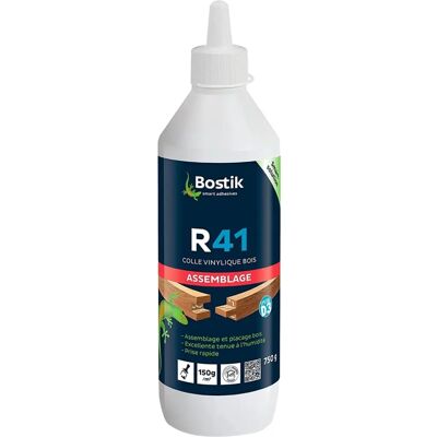 Colle Bois Bostik R41 - Résistance à l'Humidité - 750g Colle Bois Bostik R41 - Résistance à l'Humidité - 750g