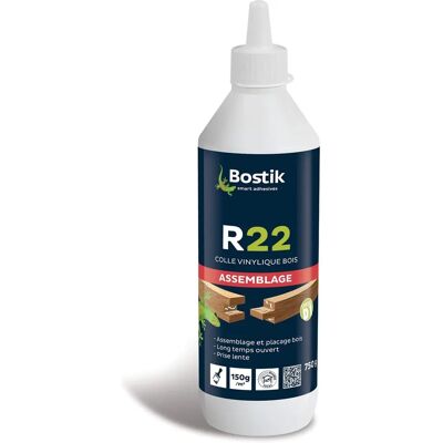 Colle Bois R22 - Résistance à la déchirure - Prise lente - Intérieur Colle Bois R22 - Résistance à la déchirure - Prise lente - Intérieur
