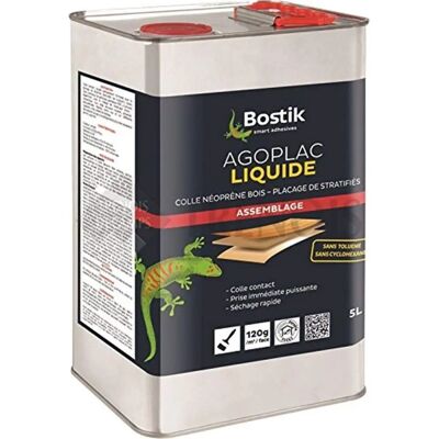 Colla Neoprene Liquida Bostik - 5L - Resistenza termica 80°C Colla Neoprene Liquida Bostik - 5L - Resistenza termica 80°C