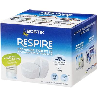 Bostik RESPIRE - Nachfülltabletten für Luftbefeuchter - 2er Pack Bostik RESPIRE - Nachfülltabletten für Luftbefeuchter - 2er Pack