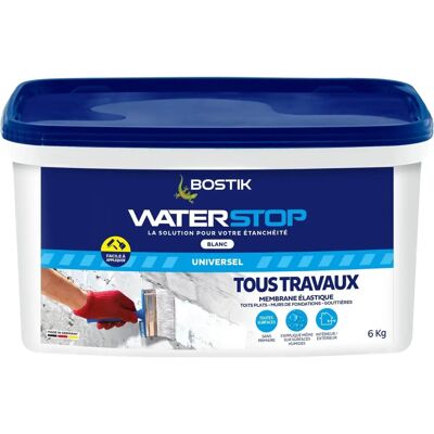 Bostik 2 X Mastic Étanchéité Gris - Membrane Toiture - Publicité Bostik 2 X Mastic Étanchéité Gris - Membrane Toiture - Publicité