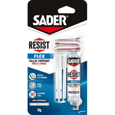 Sader Epoxy Flex Bi-Componente Trasparente - Colla Epoxy per Tutti i Materiali Sader Epoxy Flex Bi-Componente Trasparente - Colla Epoxy per Tutti i Materiali
