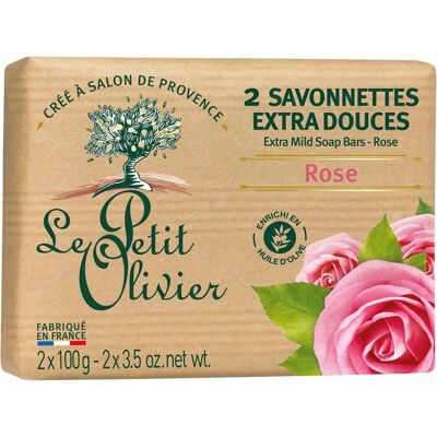 Savon Rose Le Petit Olivier - Très Doux, 200ml - Publicité Savon Rose Le Petit Olivier - Très Doux, 200ml - Publicité