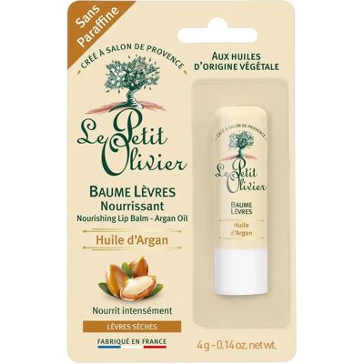 Le Petit Olivier Baume Lèvres à l'Huile d'Argan - Soin des lèvres - 4g - Publicité Le Petit Olivier Baume Lèvres à l'Huile d'Argan - Soin des lèvres - 4g - Publicité