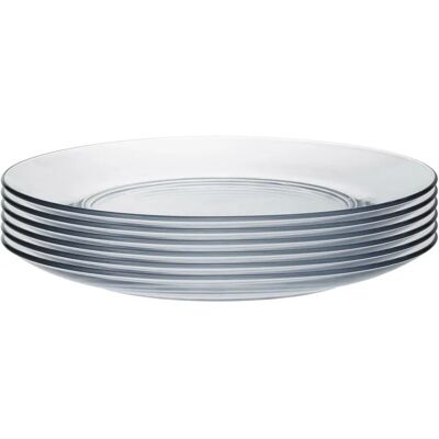 Duralex Lys Glas Teller - gehärtet, hitzebeständig - 235mm - Packung mit 6 Duralex Lys Glas Teller - gehärtet, hitzebeständig - 235mm - Packung mit 6
