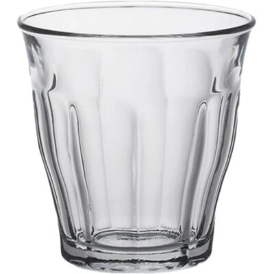 Duralex Picardie Trinkgläser - 130ml Becher für Wasser, Saft - Packung mit 6 Transparente - Trinkgläser Duralex Picardie Trinkgläser - 130ml Becher für Wasser, Saft - Packung mit 6 Transparente - Trinkgläser