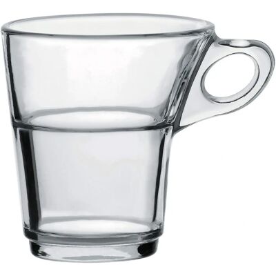 Duralex 4026AR06A0111 Tazza da caffè Caprice, mug da caffè, 90ml, vetro, trasparente, 6 pezzi Duralex 4026AR06A0111 Tazza da caffè Caprice, mug da caffè, 90ml, vetro, trasparente, 6 pezzi