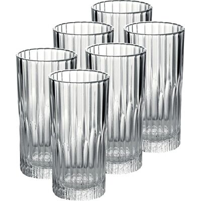 Duralex Manhattan Vintage Highball Glass - 305ml - Pakke med 6 Duralex Manhattan Vintage Highball Glass - 305ml - Pakke med 6