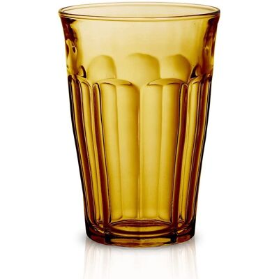 Verre à Jus Picardie Amber de Duralex - Résistant aux Chocs, Chaud & Froid - Publicité Verre à Jus Picardie Amber de Duralex - Résistant aux Chocs, Chaud & Froid - Publicité