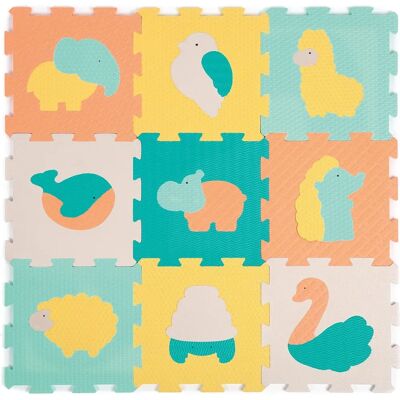 Tapis de jeu en mousse Touch Animaux LUDI multicolore Tapis de jeu en mousse Touch Animaux LUDI multicolore