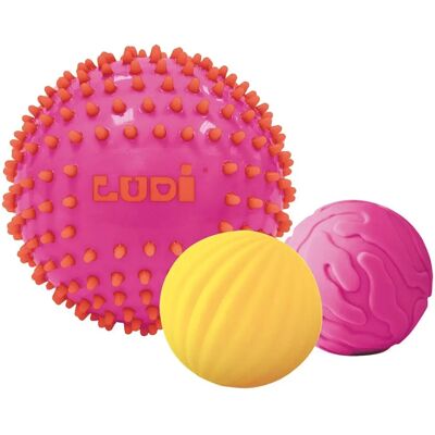 Ludi sanseballer - 3 stk - Rosa - Modell LU30022-NC - Sanseballer Ludi sanseballer - 3 stk - Rosa - Modell LU30022-NC - Sanseballer