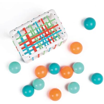 LUDI 30093 Motorisk leke - Manipulasjonskube med baller LUDI 30093 Motorisk leke - Manipulasjonskube med baller