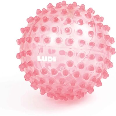 Ludi Rosa Sinnesball - 20cm - Weiches, Stimulierendes Spielzeug Ludi Rosa Sinnesball - 20cm - Weiches, Stimulierendes Spielzeug
