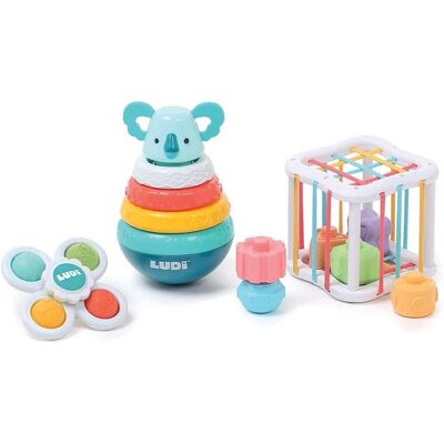 LUDI Pedagogisk Lekesett - Manipulasjon og Logikk - Baby og Småbarn LUDI Pedagogisk Lekesett - Manipulasjon og Logikk - Baby og Småbarn