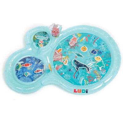 Tapete de água Ludi - Turquesa - 94x63 cm - Brinquedo para bebê Tapete de água Ludi - Turquesa - 94x63 cm - Brinquedo para bebê