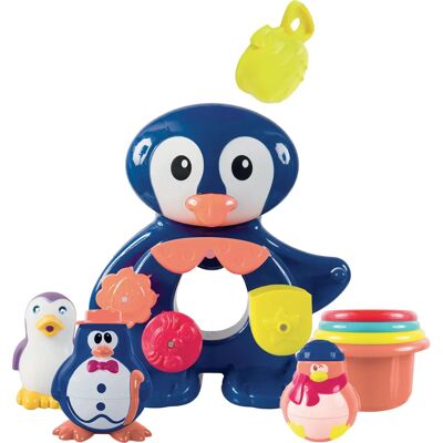 LUDI 2240 Ensemble de jouets de bain avec pingouins colorés LUDI 2240 Ensemble de jouets de bain avec pingouins colorés