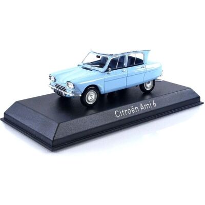 Norev Citroën Ami 6 1966 - Monte Carlo Bleu 1/43 Voiture Miniature - Publicité Norev Citroën Ami 6 1966 - Monte Carlo Bleu 1/43 Voiture Miniature - Publicité