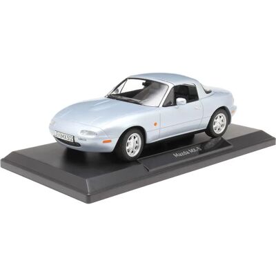 Norev Mazda MX-5 Diecast Modell 1:18 Silber - Modellauto Norev Mazda MX-5 Diecast Modell 1:18 Silber - Modellauto