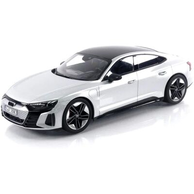 Norev 1/18 Audi RS e-tron GT Zilveren Miniatuurauto - Verzamelobject Norev 1/18 Audi RS e-tron GT Zilveren Miniatuurauto - Verzamelobject