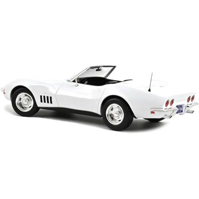 Norev Voiture Modèle - Chevrolet Corvette Cabriolet 1969 - Blanc - 1:18 - Publicité Norev Voiture Modèle - Chevrolet Corvette Cabriolet 1969 - Blanc - 1:18 - Publicité