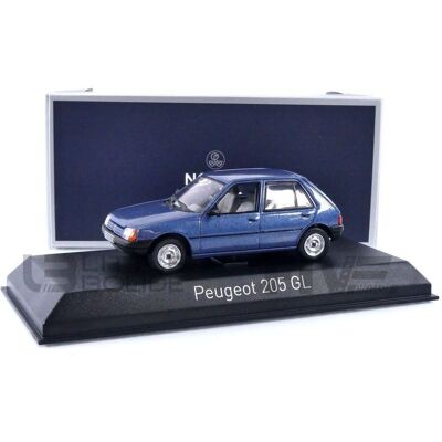 Modèle en zamac Peugeot 205 GL - 1:43 Ming Bleu Norev - Publicité Modèle en zamac Peugeot 205 GL - 1:43 Ming Bleu Norev - Publicité