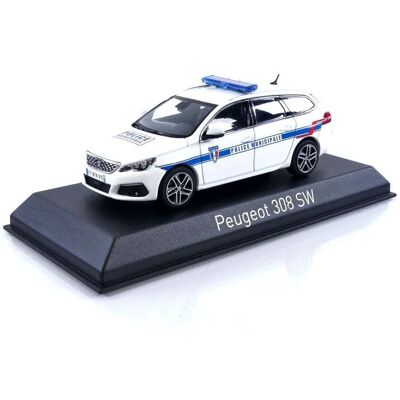 NOREV Peugeot 308 SW Police Car - Collectible Toy 1/43 NOREV Peugeot 308 SW Police Car - Collectible Toy 1/43
